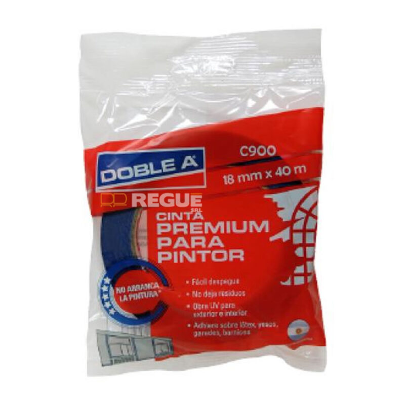 Cinta de Papel para Pintor Enmascarar Azul UV Doble A