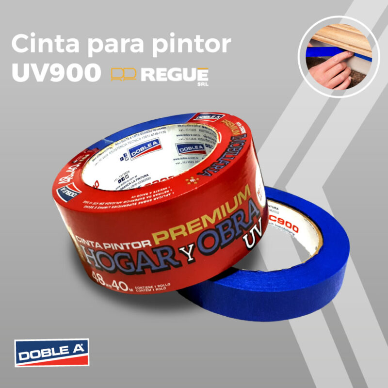 Cinta de Papel para Pintor Enmascarar Azul UV Doble A